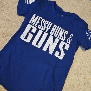 Grunt Style Navy Kids Tee with Bold White Print